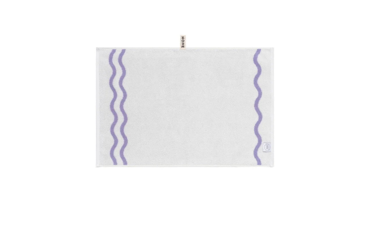 Loop Home HAND TOWEL - LILAC/IVORY - WAVE
