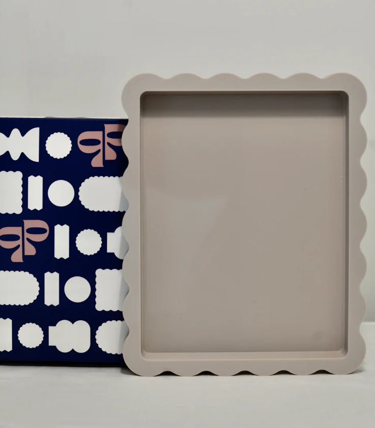Printing Potter Wave Tray Large Oatmeal