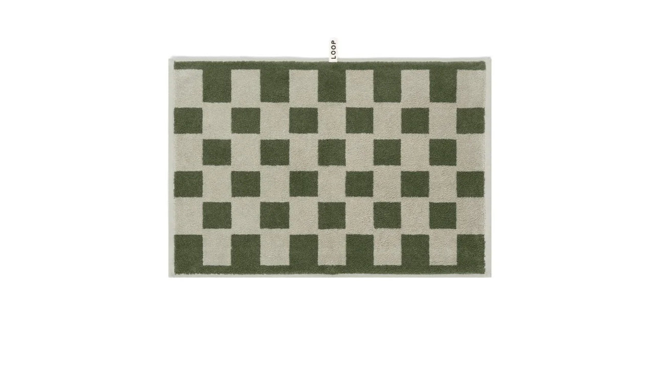 Loop Home BATH SHEET - FOREST/SAGE - BRICK