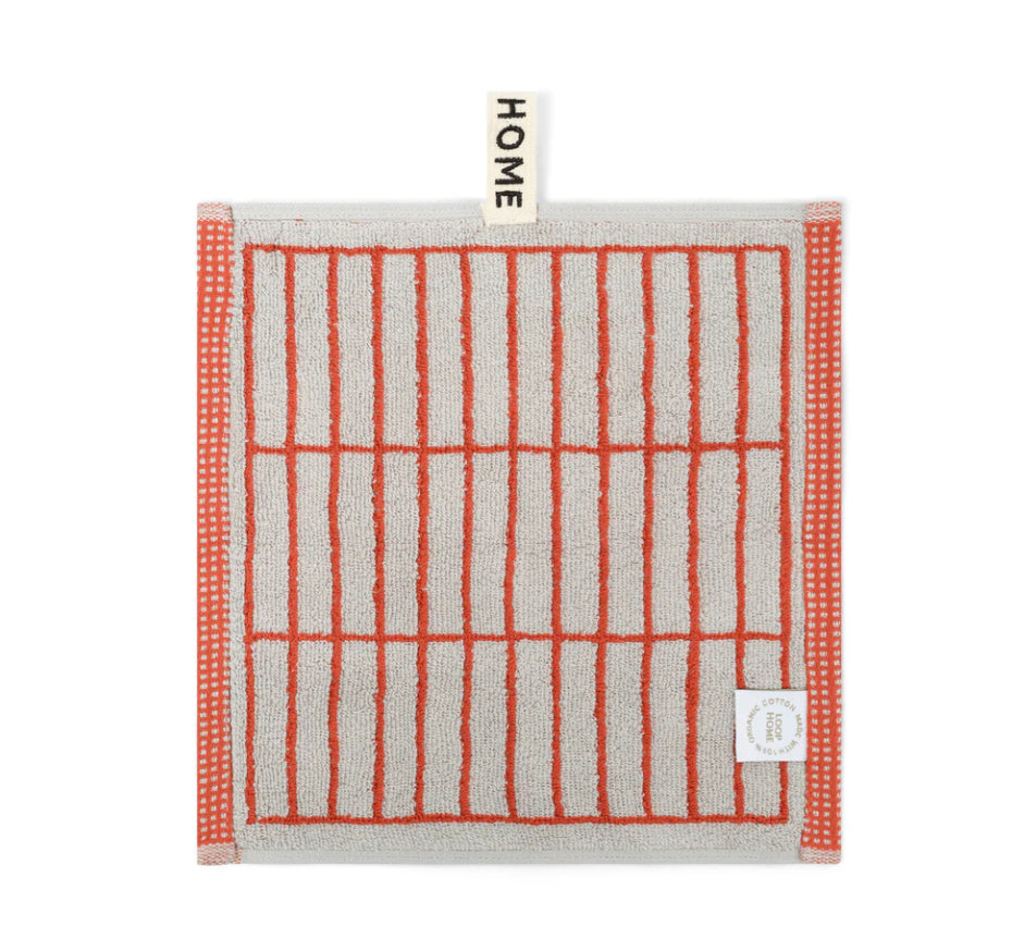 Loop Home FACE TOWEL - TERRACOTTA/STONE - TILE