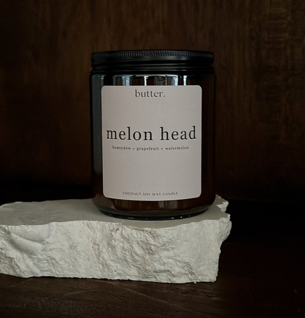 Butter Melon Head Candle 220g