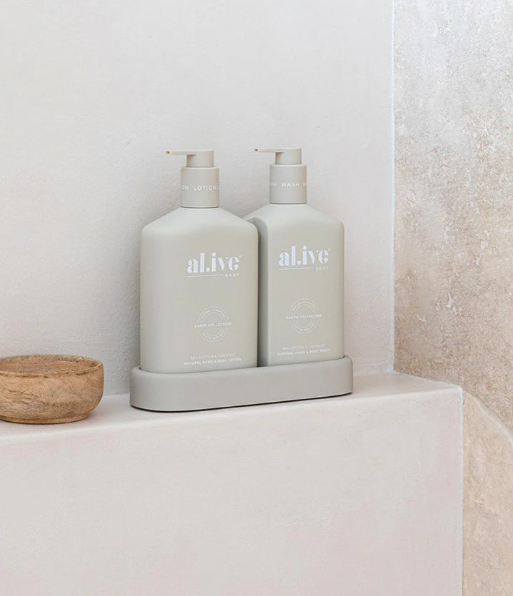 Al.ive Body wash & lotion duo set
SEA COTTON & COCONUT