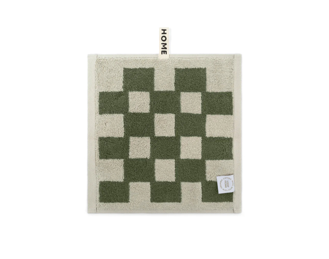 Loop Home FACE TOWEL - FOREST/SAGE - BRICK