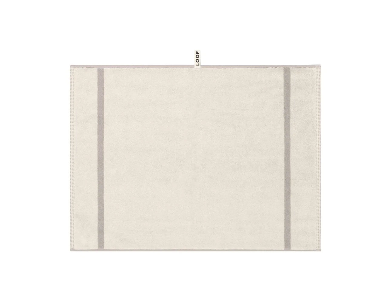 Loop Home BATH MAT - BUTTER/STONE - DUAL STRIPE