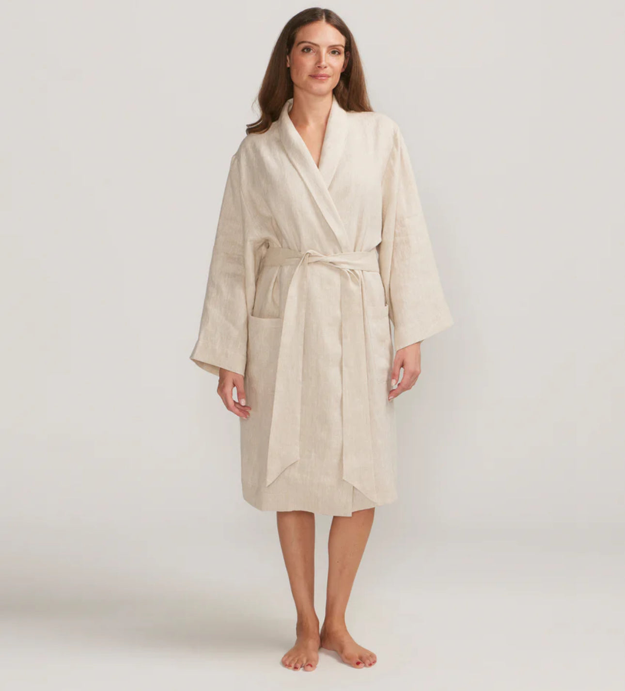 Cultiver Linen Robe - Natural L/XL