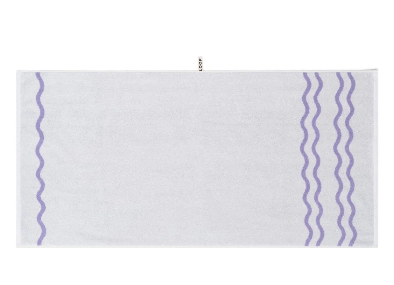 Loop Home BATH TOWEL - LILAC/IVORY - WAVE