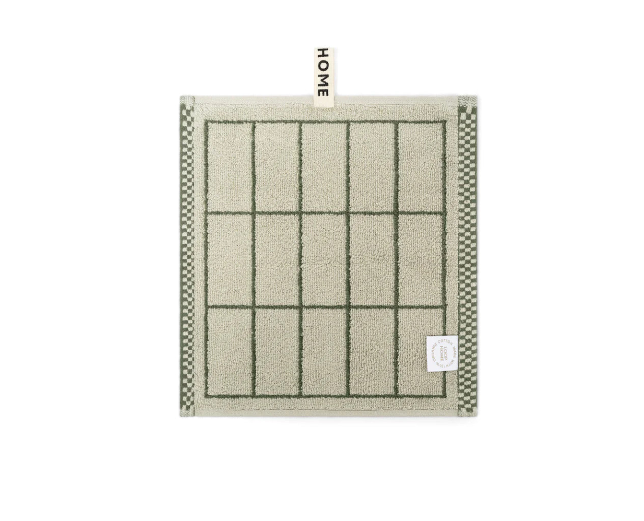 Loop Home FACE TOWEL - FOREST/SAGE - TILE
