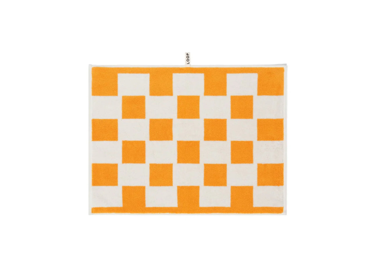 Loop Home BATH MAT - SAFFRON/IVORY - BRICK