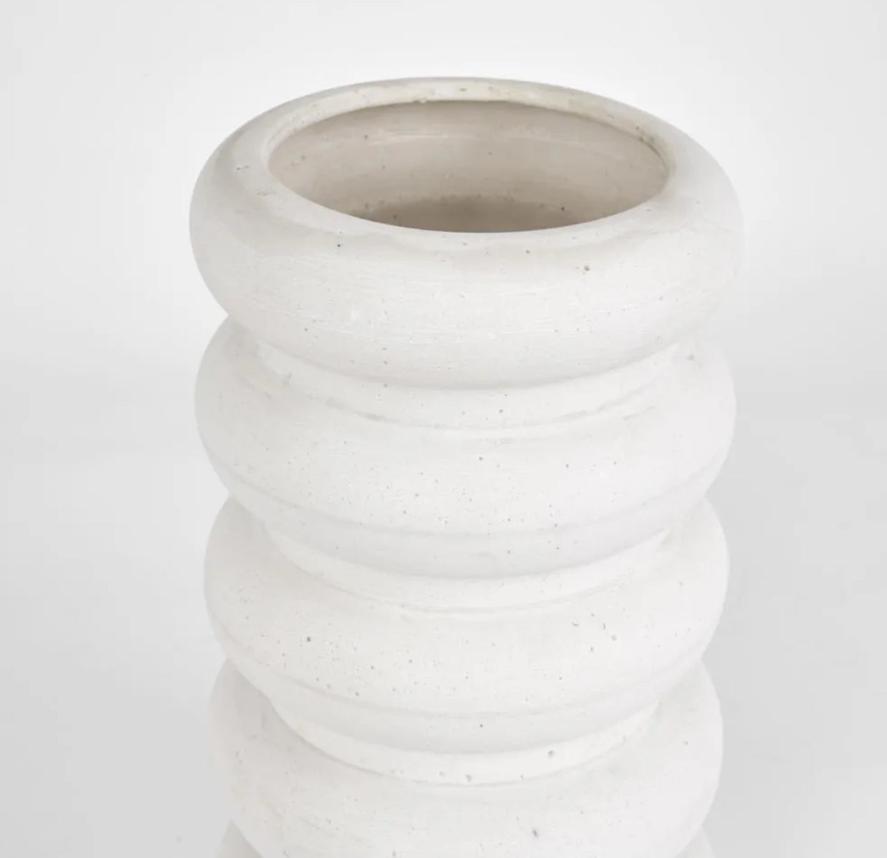 MRD HOME LITTLE FATTY VASE CHALK