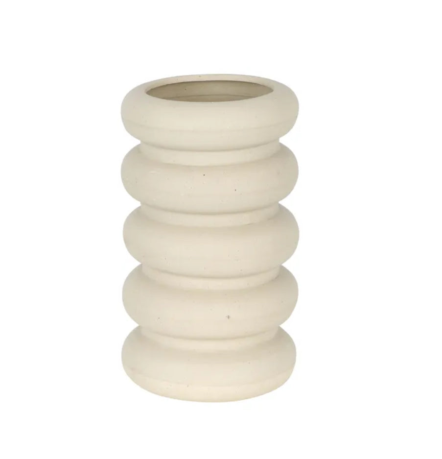 MRD HOME LITTLE FATTY VASE SAND