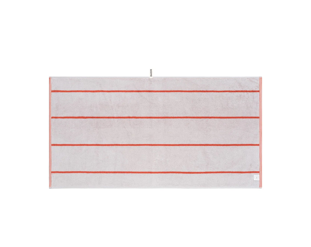 Loop Home BATH SHEET - TERRACOTTA/STONE - SIMPLE STRIPE