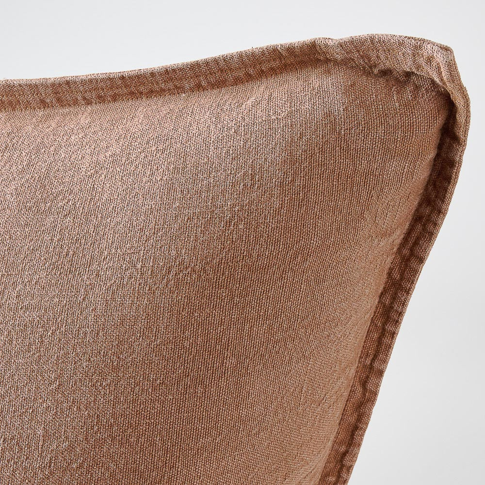 Eadie Luca Linen Cushion Clay 50cm