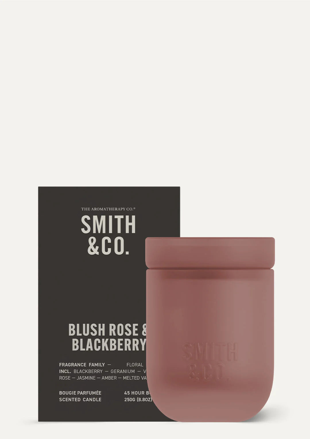 Smith & Co Blush Rose & Blackberry Candle 250g