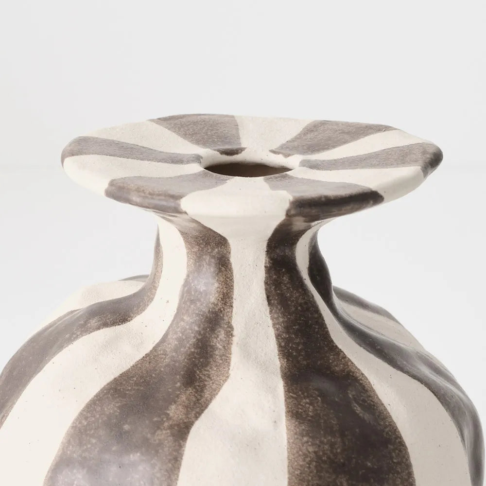 Floral Interiors Oreio Vase Chocolate