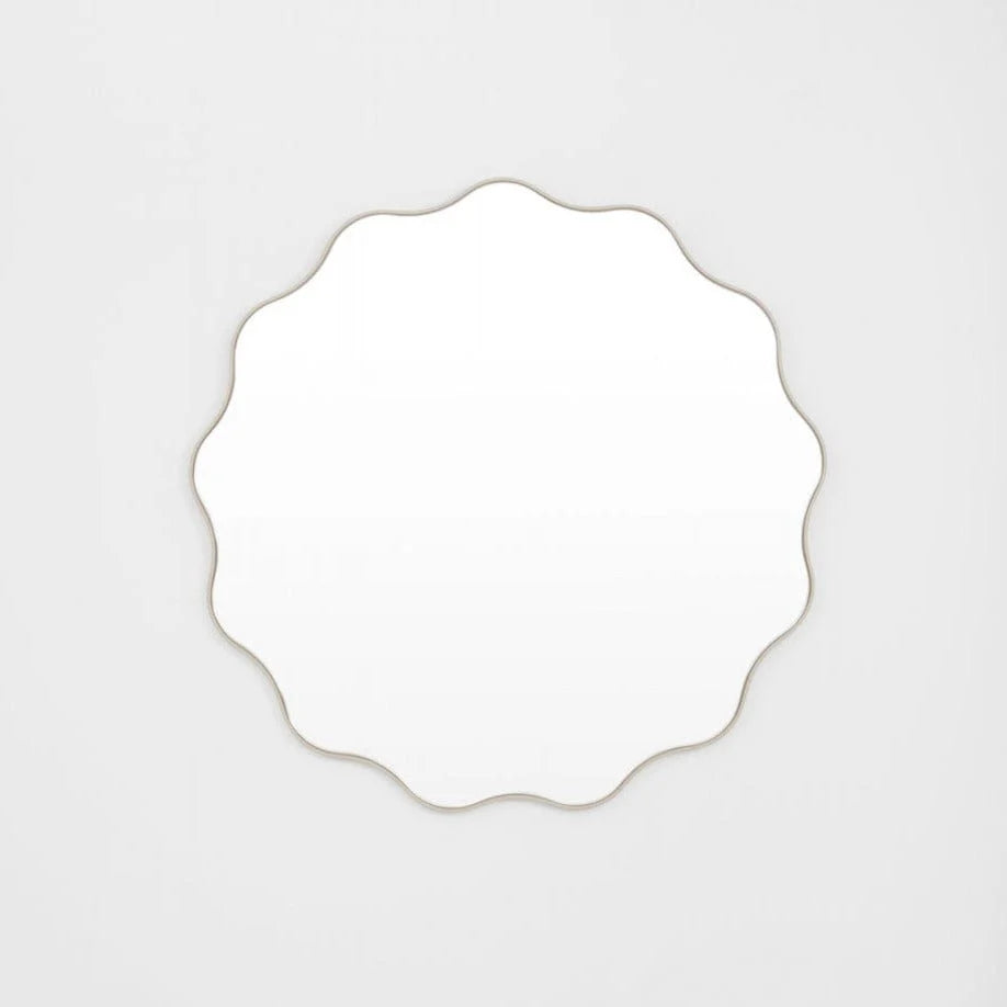 Middle of Nowhere Artemis Round Mirror, Sand, 80cm by 80cm