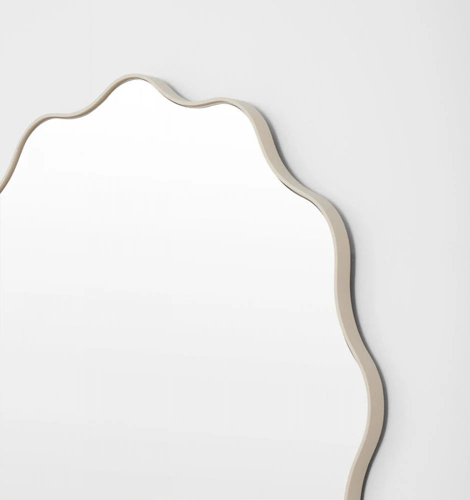 Middle of Nowhere Artemis Round Mirror, Sand, 80cm by 80cm