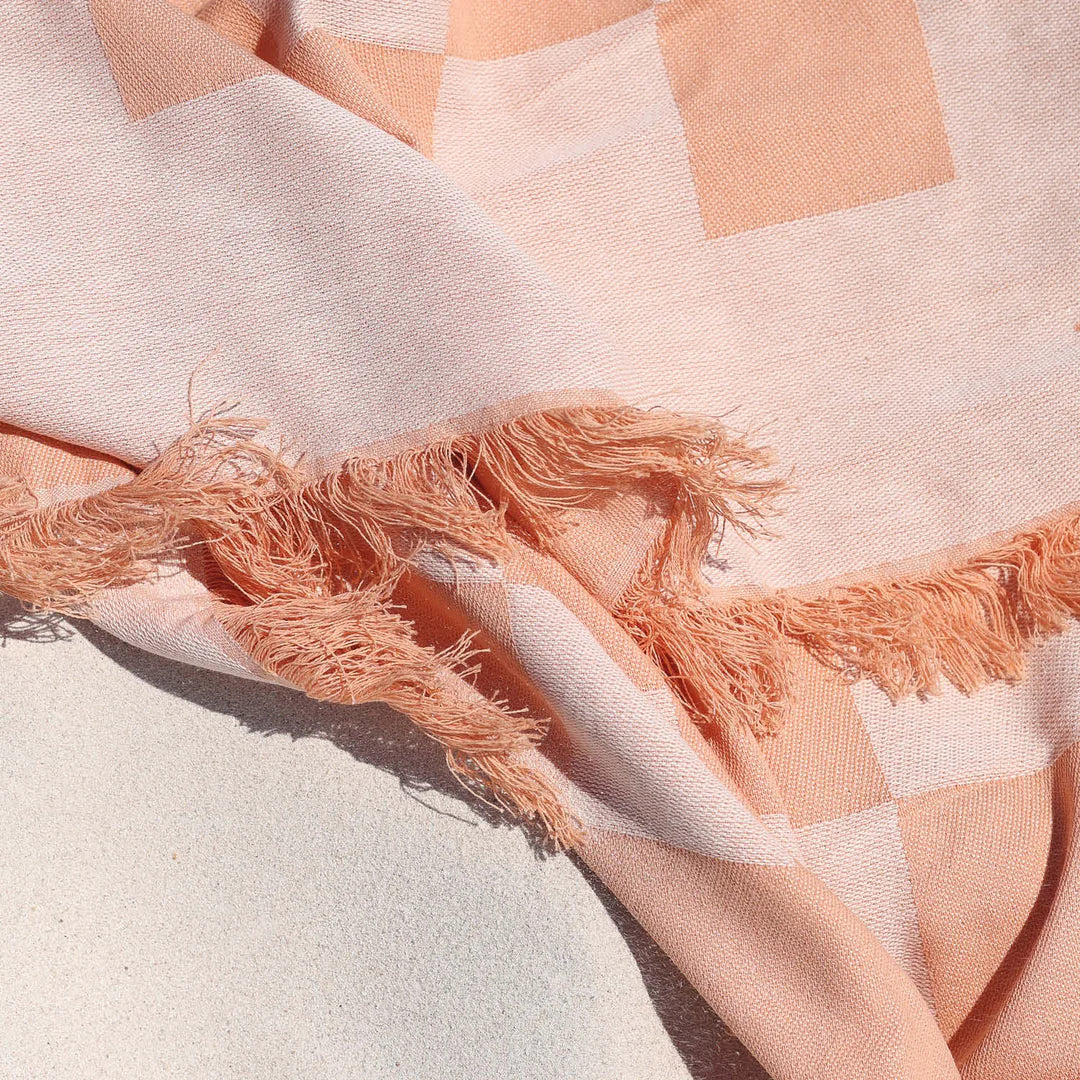 Layday Cove Beach Towel Peach