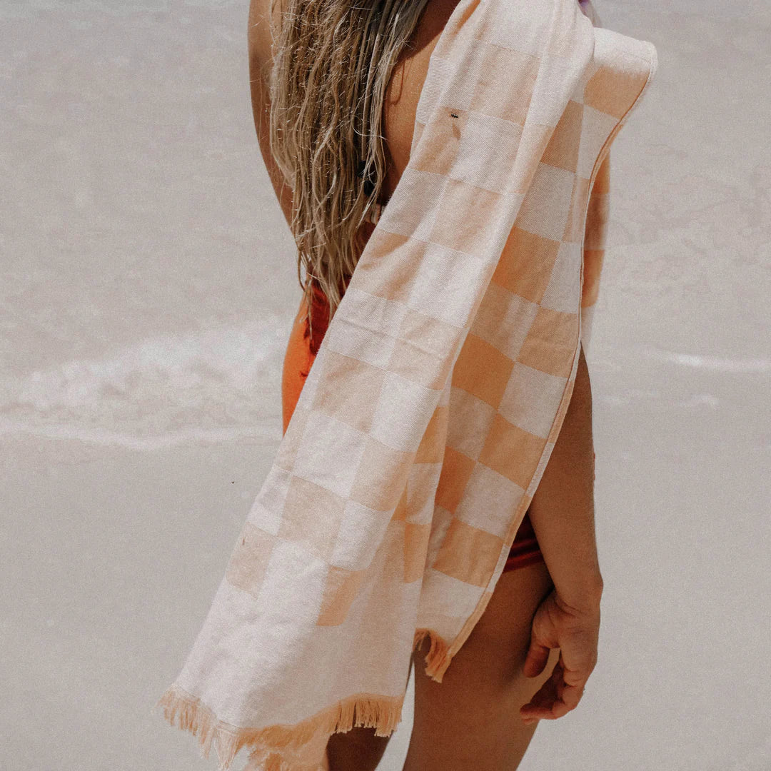 Layday Cove Beach Towel Peach