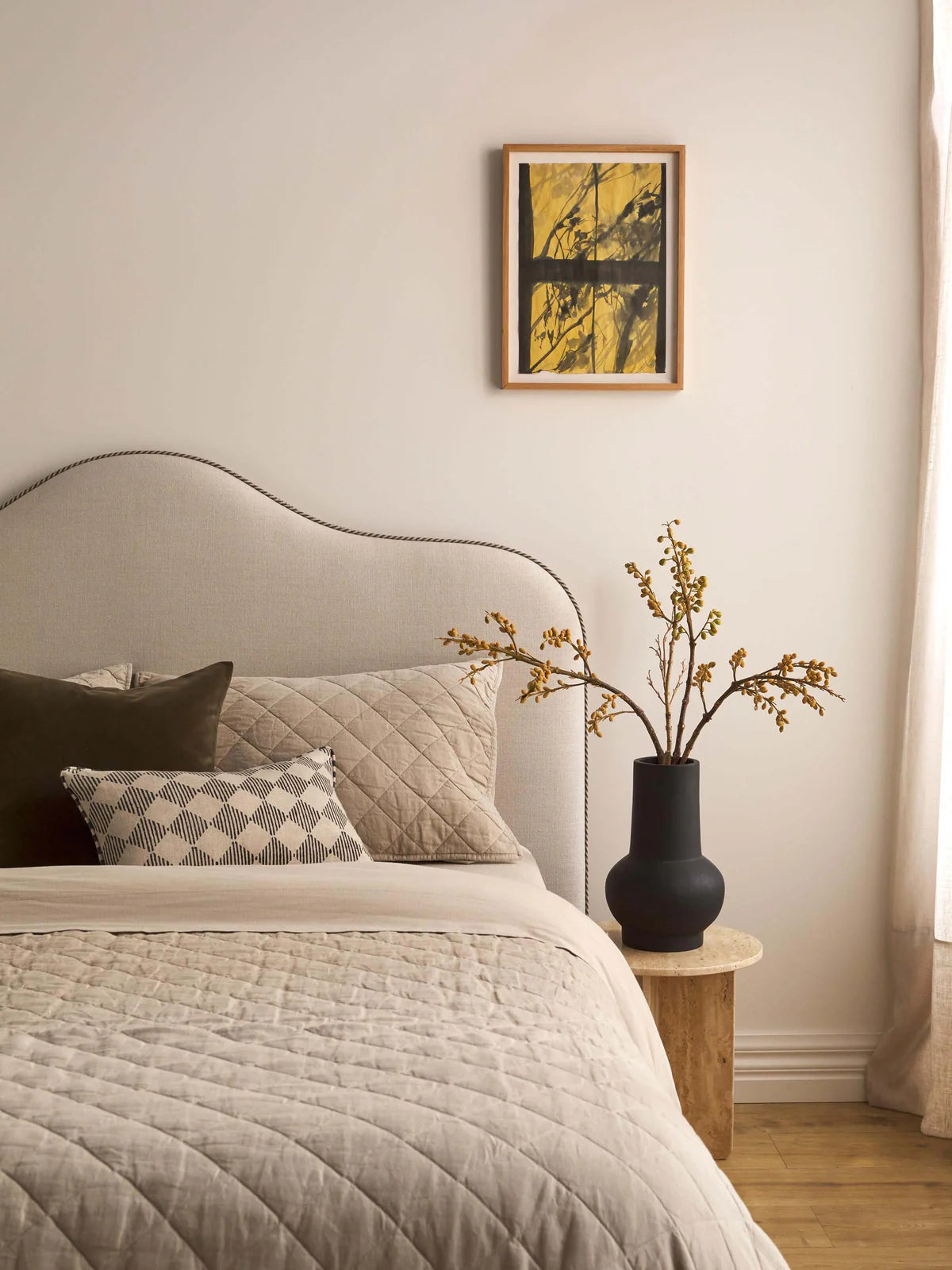 LM Home Etro Olive Velvet Cushion 60cm