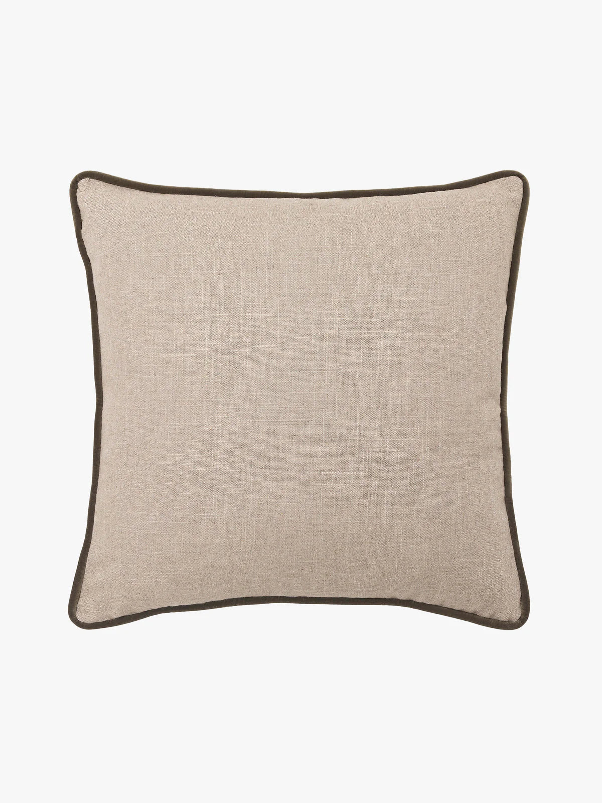 LM Home Etro Olive Piped Velvet Cushion