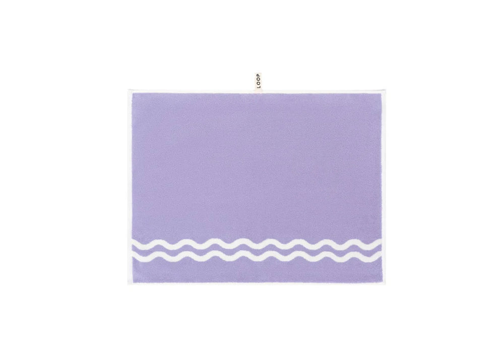 Loop Home BATH MAT - LILAC/IVORY - WAVE