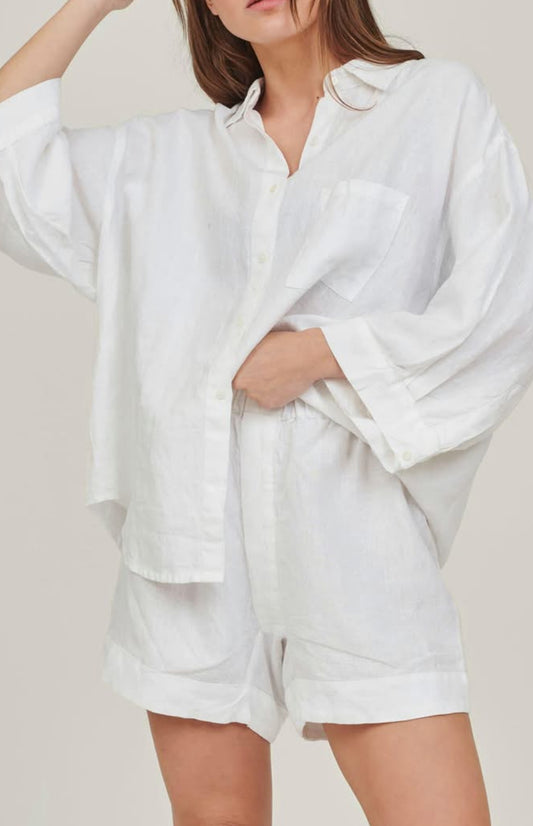 C&G Linen Shirt White M/L