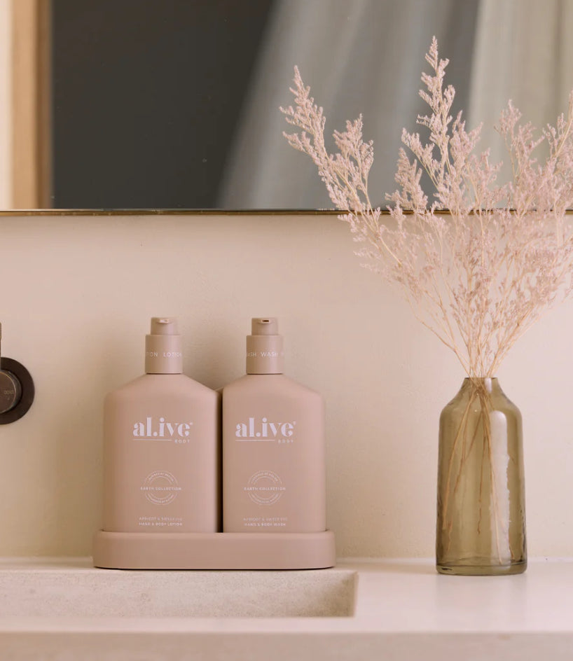 Al.ive Body wash & lotion duo
APRICOT & SWEET FIG