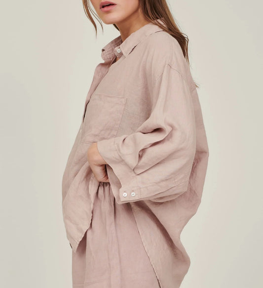 C&G Linen Shirt Rosa Medium