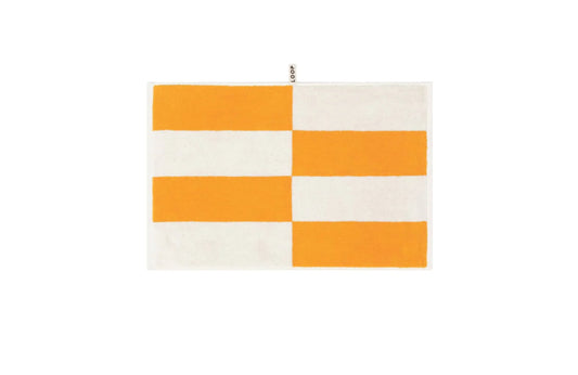 Loop Home HAND TOWEL - SAFFRON/IVORY - BLOCK