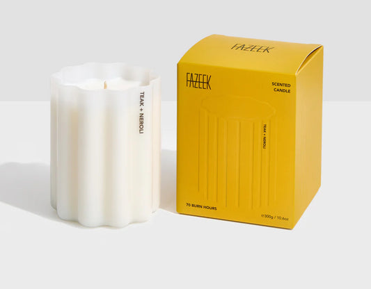 Fazeek WAVE CANDLE - TEAK + NEROLI