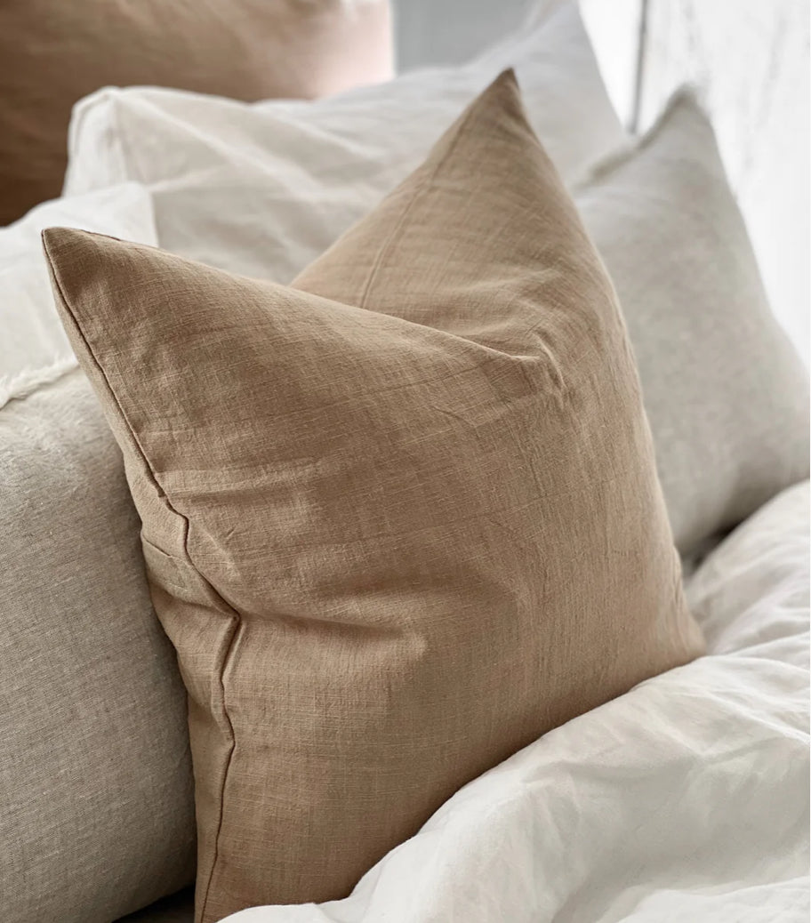 Feather & Oak Ramie Standard Cushion - Husk