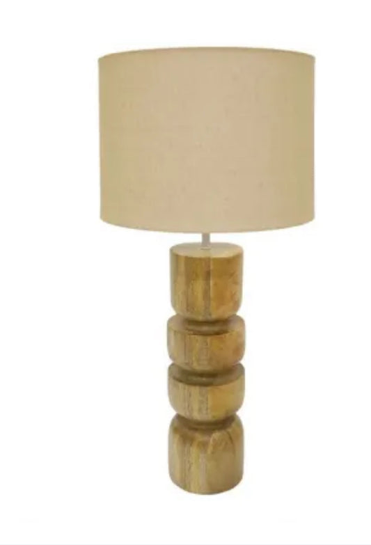 Banyan HULU TABLE LAMP W LINEN SHADE-NATURAL