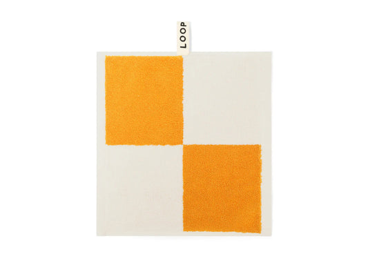 Loop Home FACE TOWEL - SAFFRON/IVORY - BLOCK