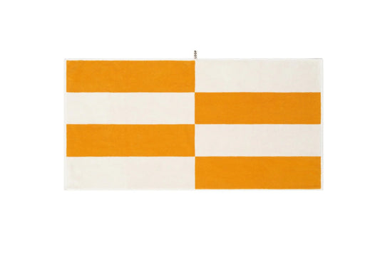 Loop Home BATH SHEET - SAFFRON/IVORY - BLOCK