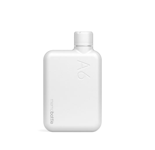 Memo Bottle A6 Stainless Steel White 500ml