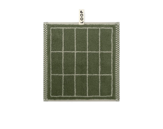 Loop Home FACE TOWEL - FOREST/SAGE - TILE