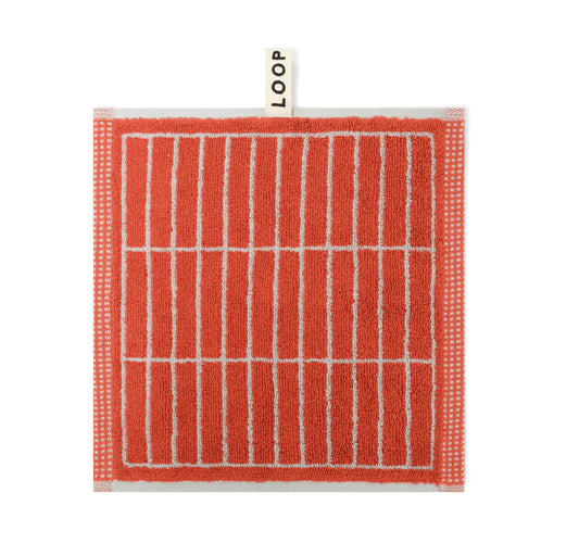 Loop Home FACE TOWEL - TERRACOTTA/STONE - TILE
