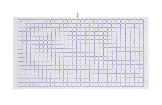 Loop Home BATH SHEET - LILAC/IVORY - GRID