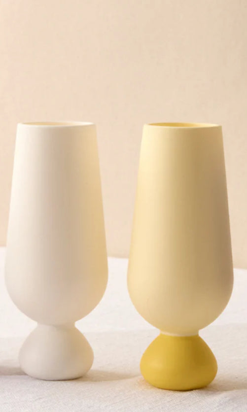 Styld Unbreakable Silicone Bubble Champagne Flute Set (2 pcs) Lemoncello