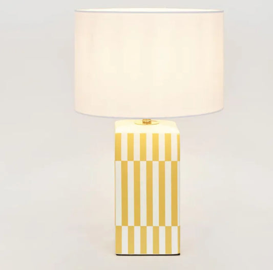 PARLOUR YELLOW TABLE LAMP & SHADE