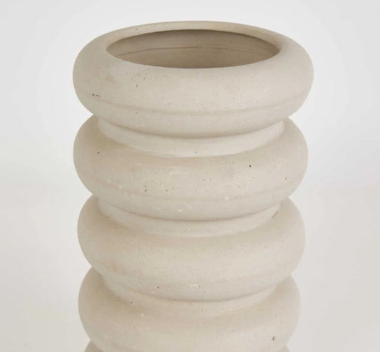 MRD HOME LITTLE FATTY VASE SAND