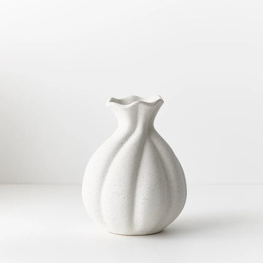 Floral Interiors Hana Vase Small White