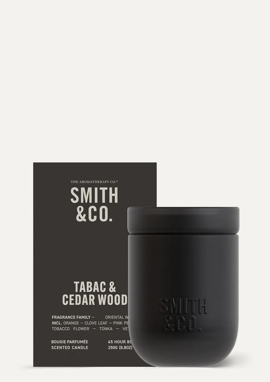 Smith & Co Tabac & Cedar Wood Candle 250g