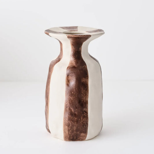 Floral Interiors Oreio Vase -Brownie