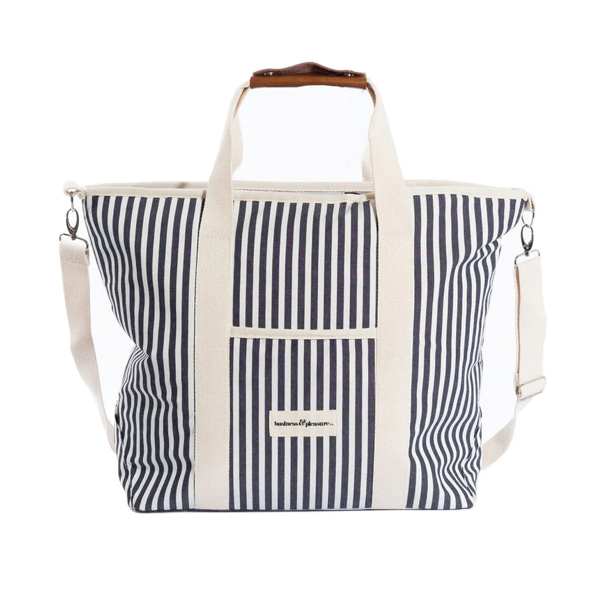 Business & Pleasure THE COOLER TOTE BAG - LAUREN'S NAVY STRIPE