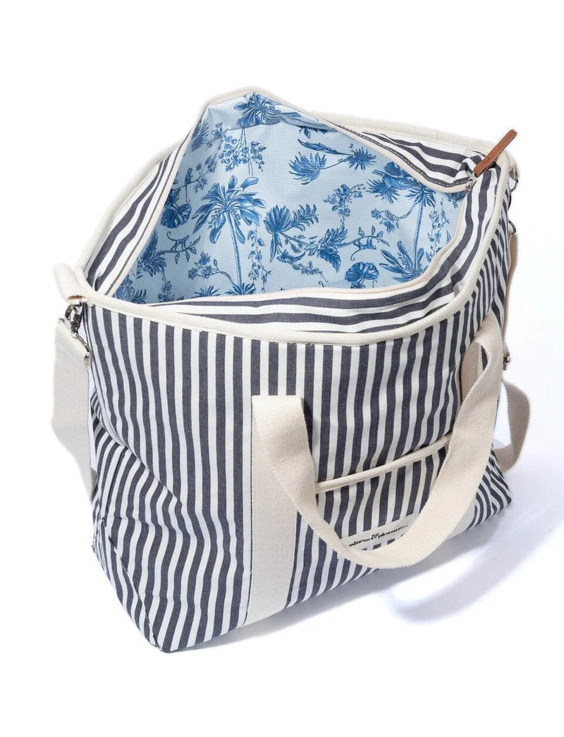 Business & Pleasure THE COOLER TOTE BAG - LAUREN'S NAVY STRIPE