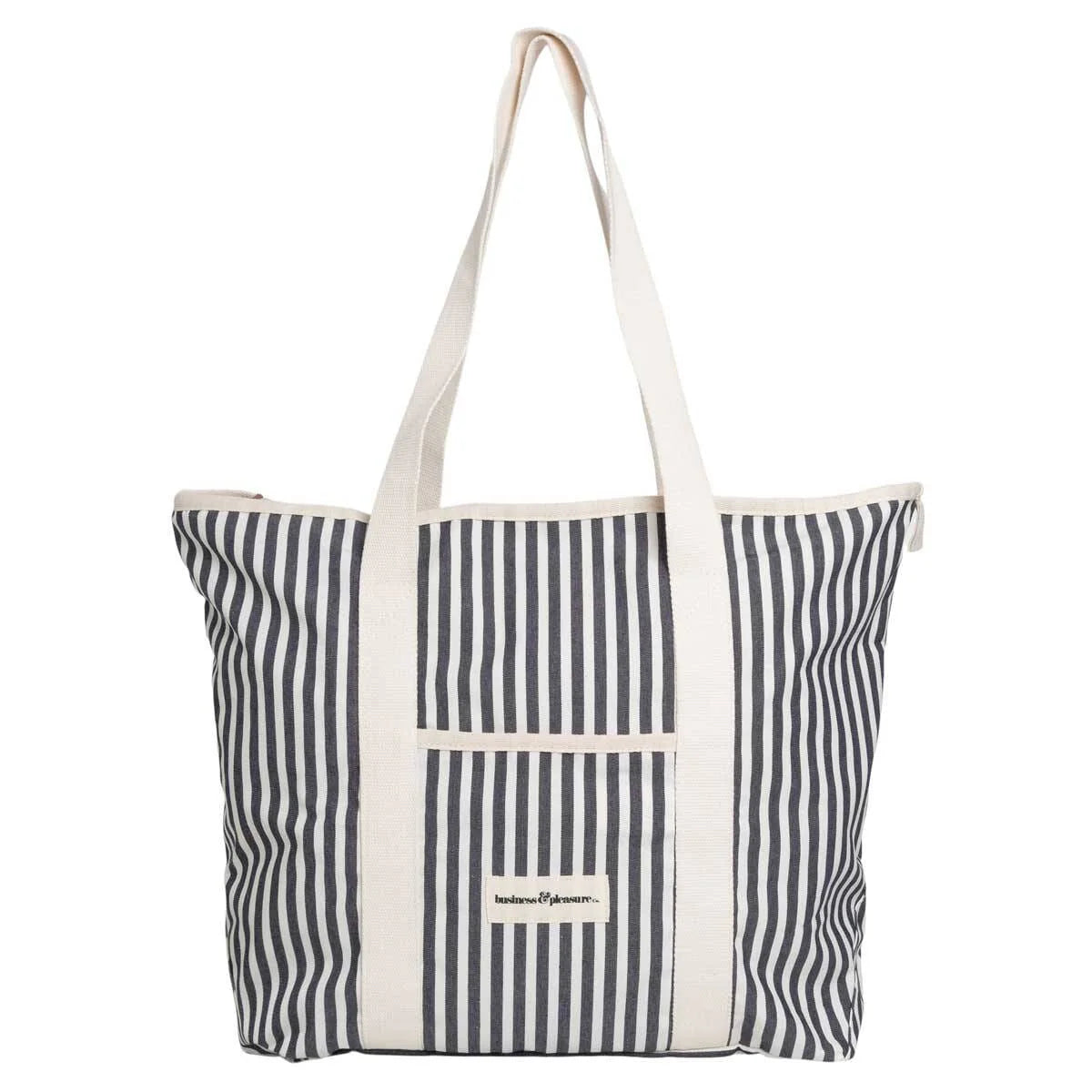Business & Pleasure THE BEACH BAG - LAUREN'S NAVY STRIPE