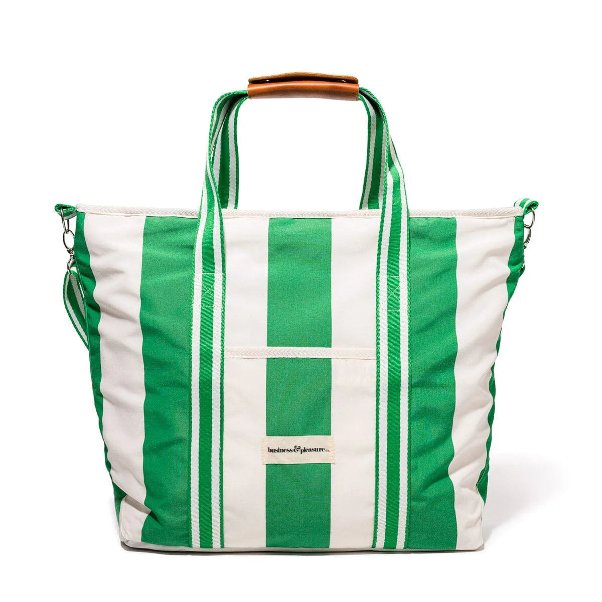 Business & Pleasure THE COOLER TOTE BAG - CREW CANYON GREEN STRIPE