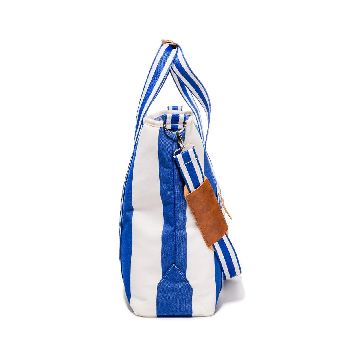 Business & Pleasure THE COOLER TOTE BAG - CREW MEDITERRANEAN BLUE STRIPE