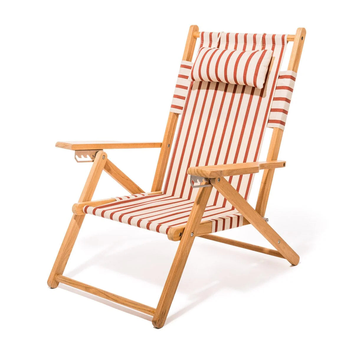 Business & Pleasure THE TOMMY CHAIR - TEAK NATURAL - MONACO LE SIRENUSE STRIPE